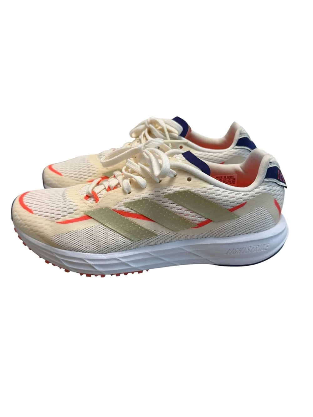 Y2K Retro Running Adidas SL20.3 Women’s 8.5 Beige Coral Sneakers